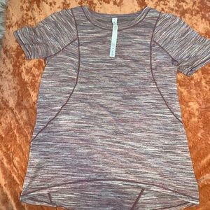 Pink and grey lululemon top
